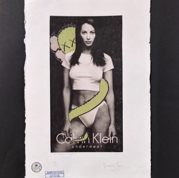 Fairchild Paris Wall Decor Kaws Christy Turlington Signed Fairchild